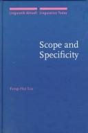 Couverture : Scope and specificity