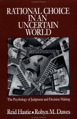 Couverture : Rational choice in an uncertain world