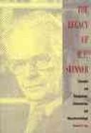 Couverture : The legacy of B.F. Skinner