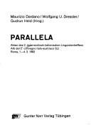 Couverture : Parallela