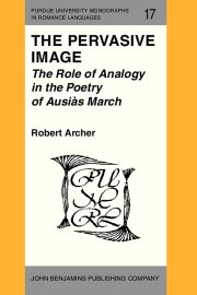 Couverture : The Pervasive Image (Purdue University Monographs in Romance Languages)