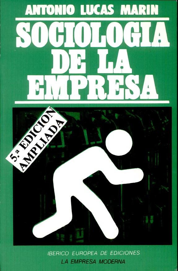 Couverture : Sociología de la empresa