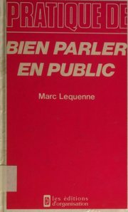 Couverture : Bien parler en public