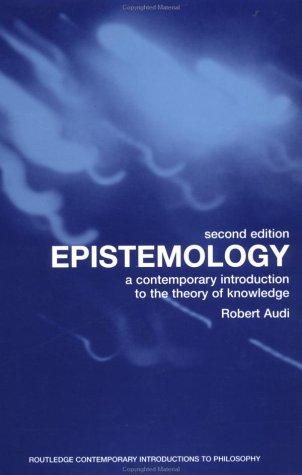 Couverture : Epistemology