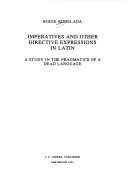 Couverture : Imperatives and other directive expressions in Latin