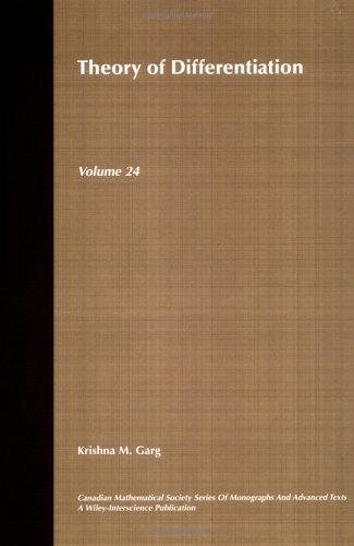 Couverture : Theory of differentiation