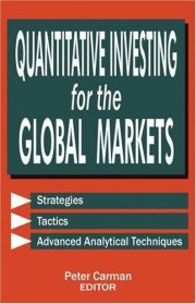 Couverture : Quantitative investing for the global markets