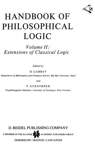 Couverture : Extensions of classical logic