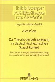 Couverture : Zur Theorie der Lehnprägung im deutsch-tschechischen Sprachkontakt