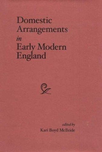 Couverture : Domestic arrangements in early modern England