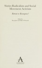 Couverture : Sixties radicalism and social movement activism