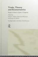 Couverture : Trade, theory, and econometrics