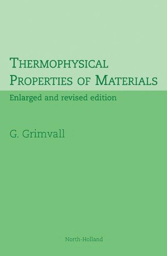 Couverture : Thermophysical properties of materials