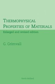 Couverture : Thermophysical properties of materials