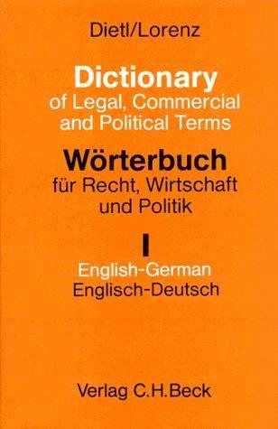 Couverture : Wörterbuch für Recht, Wirtschaft und Politik