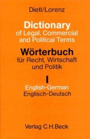 Couverture : Wörterbuch für Recht, Wirtschaft und Politik