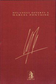 Couverture : Mélanges offerts à Marcel Fontaine