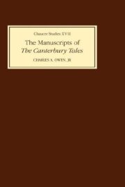Couverture : The manuscripts of the Canterbury tales