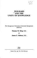 Couverture : Teilhard and the unity of knowledge