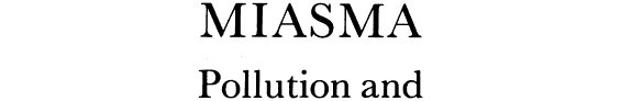 Couverture : Miasma