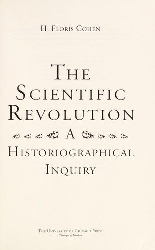 Couverture : The scientific revolution