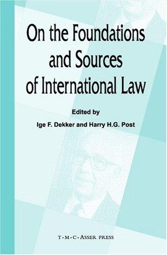 Couverture : On the foundations and sources of international law