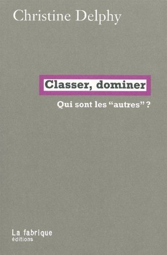 Couverture : Classer, dominer