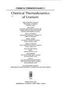 Couverture : Chemical thermodynamics of uranium