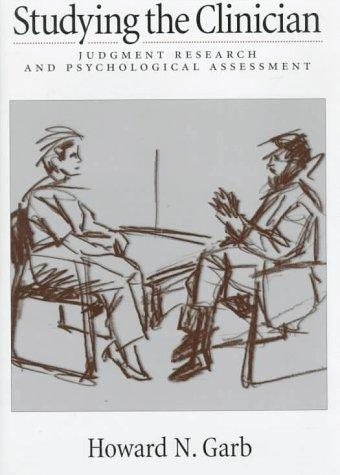 Couverture : Studying the clinician