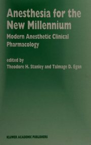 Couverture : Anesthesia for the new millennium