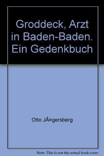 Couverture : Georg Groddeck