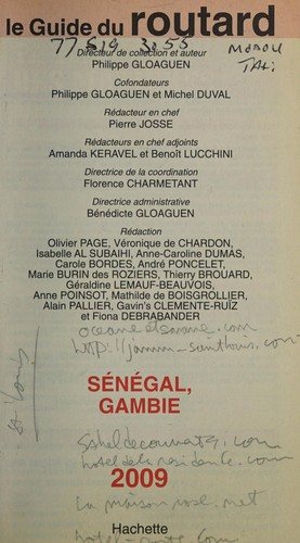 Couverture : Sénégal, Gambie