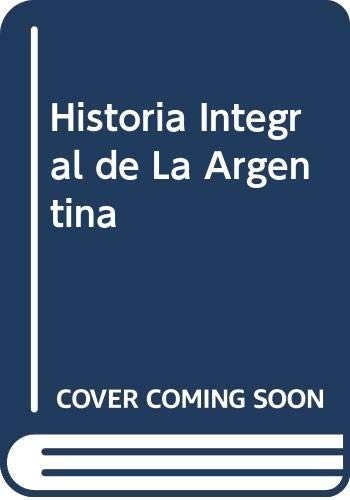 Couverture : Historia integral de la Argentina