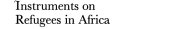 Couverture : International legal instruments on refugees in Africa =