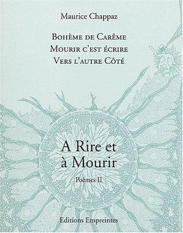 Couverture : A rire et à mourir.
