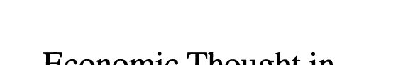 Couverture : Economic thought in Spain