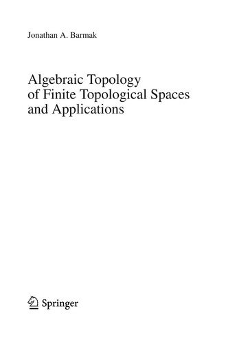 Couverture : Algebraic topology of finite topological spaces and applications