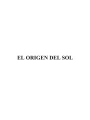 Couverture : El origen del sol y otros sistemas solares