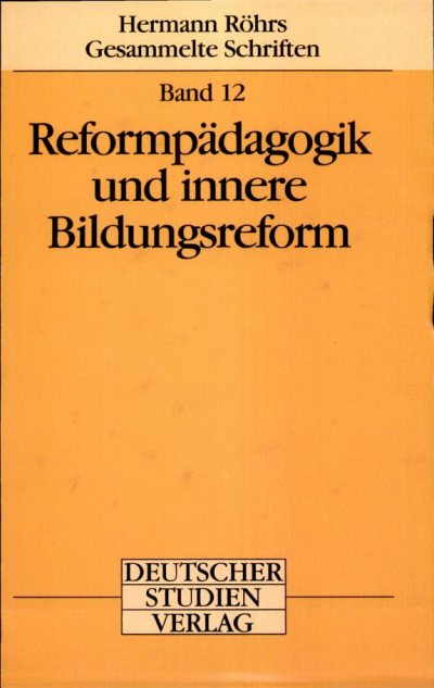 Couverture : Reformpädagogik und innere Bildungsreform