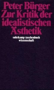 Couverture : Zur Kritik der idealistischen Ästhetik