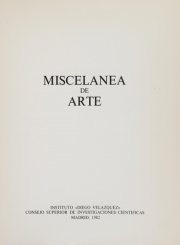Couverture : Miscelánea de arte.