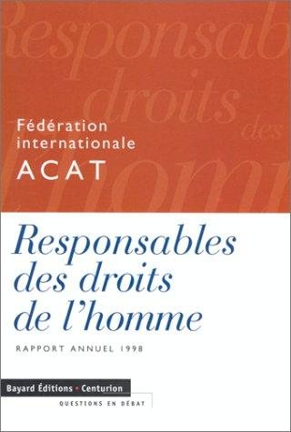Couverture : Responsables des droits de l'homme 