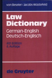 Couverture : Law Dictionary, Technical Dictionary of the Anglo-American Terminology Including Commercial and Political Terms.