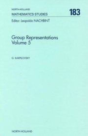 Couverture : Group representations