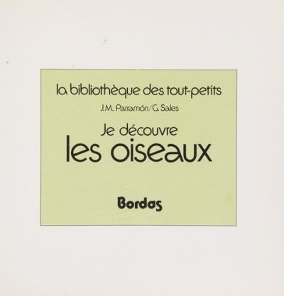 Couverture : Je découvre les oiseaux