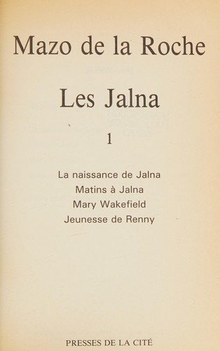 Couverture : Les Jalna 1