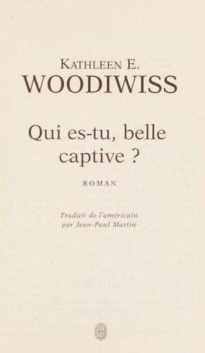 Couverture : Qui es-tu, belle captive?