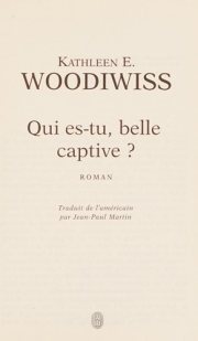 Couverture : Qui es-tu, belle captive?