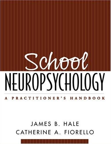Couverture : School Neuropsychology