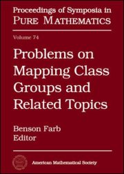 Couverture : Problems on Mapping Class Groups And Related Topics (Proceedings of Symposia in Pure Mathematics)